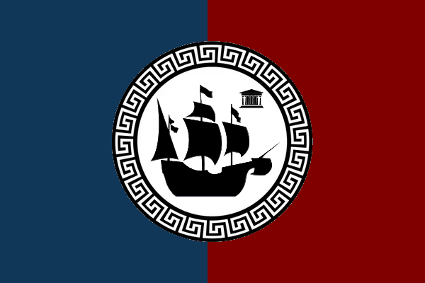 Drapeau de République Hellénique de Portecios